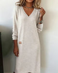 Celia | Abito midi con scollo a V
