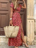 Dixie - Elegante abito estivo con stampa Boho per donne