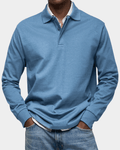 Marco| Polo con maniche lunghe in cotone confortevole