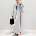 Davida - Abito camicia a righe casual per donne