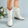 Mirabel - Stivali classici da cowboy in pelle per donne