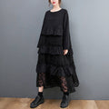 Lauryn - Abito bohemien casual con rouches per donne