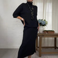 Lidia | Completo Maglia e Gonna a Costine