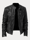 Mario | Giacca casual in pelle vegana