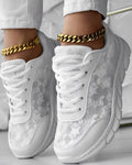 Elisabeth - Casual, traspiranti sneakers con motivo floreale per donne