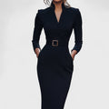 Alea | Mandarin Luxe – Maxi abito con cintura